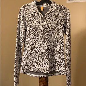 Lucy Brown and Cream Print Pullover